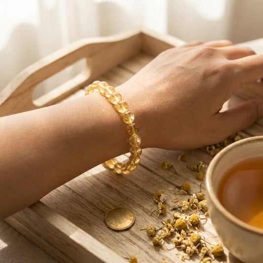 Natural Citrine Bracelet - lifestyle