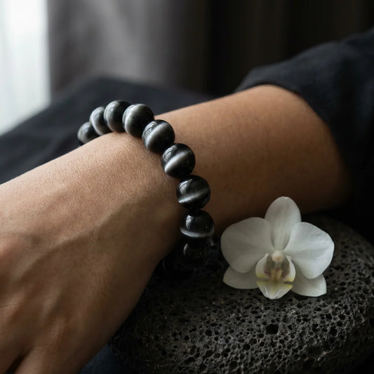 Black Cat's Eye Bracelet - lifestyle