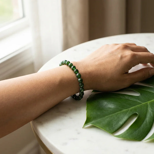 Chrome Diopside Bracelet - lifestyle