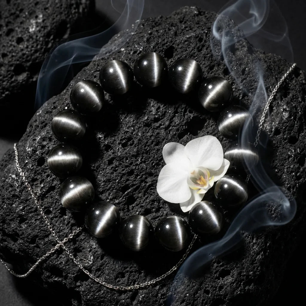 Black Cat's Eye Bracelet - scene